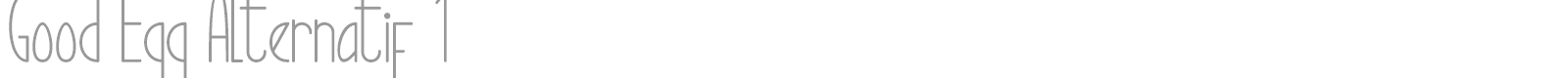 Good Egg font preview